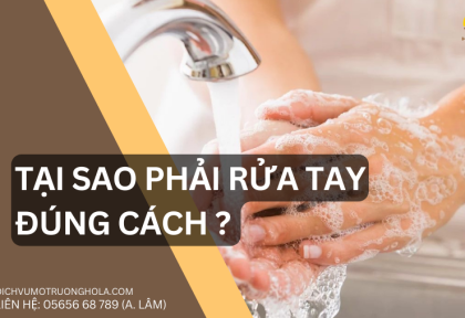 Tại sao nên rửa tay đúng cách ?