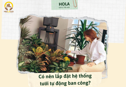 Có nên lắp đặt hệ thống tưới tự động ban công?
