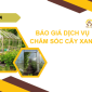 Báo giá dịch vụ chăm sóc cây cảnh, cây xanh sân vườn trọn gói