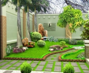 Thi công thiết kế sân vườn Thi công thiết kế sân vườn