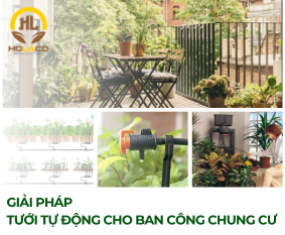 Giải pháp tưới tự động cho ban công Chung Cư