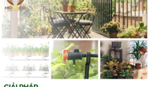 Giải pháp tưới tự động cho ban công Chung Cư