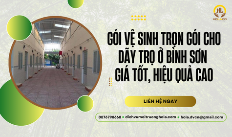 Gói vệ sinh trọn gói cho dãy trọ ở Bình Sơn – Giá tốt, hiệu quả cao